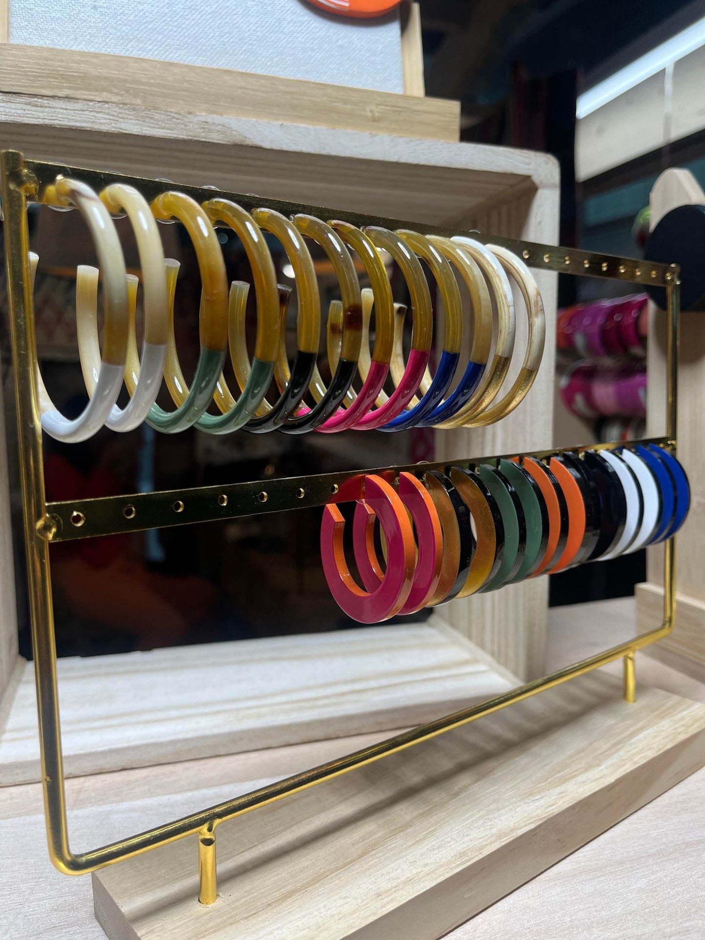 Chacha d'amour | Boucles d'oreilles bi-color