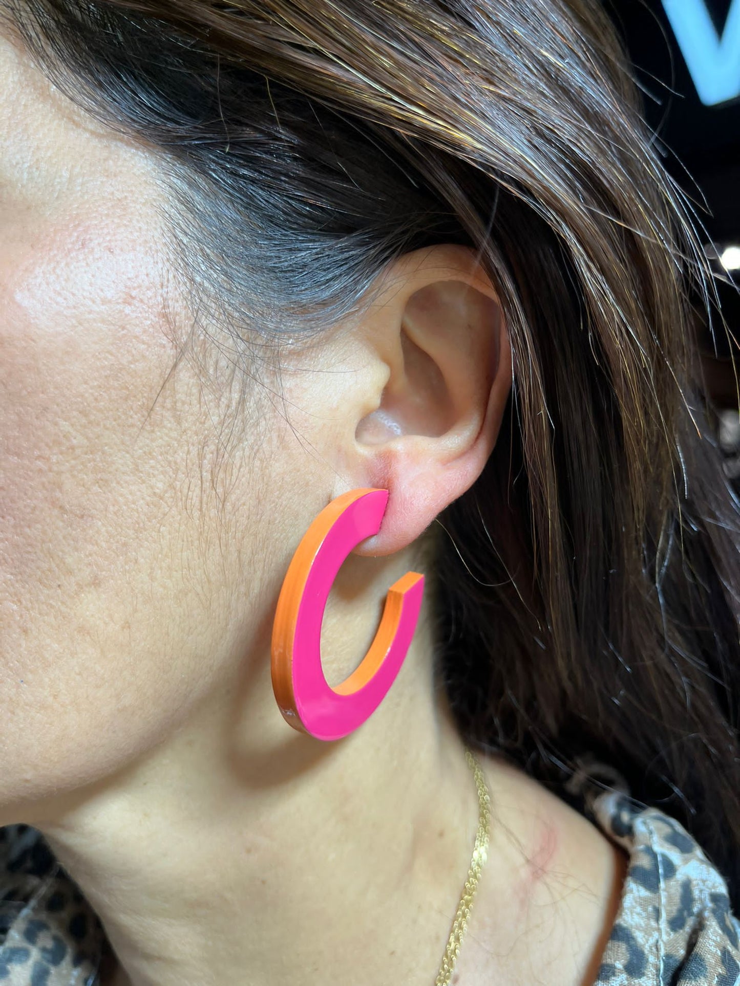 Chacha d'amour | Boucles d'oreilles bi-color
