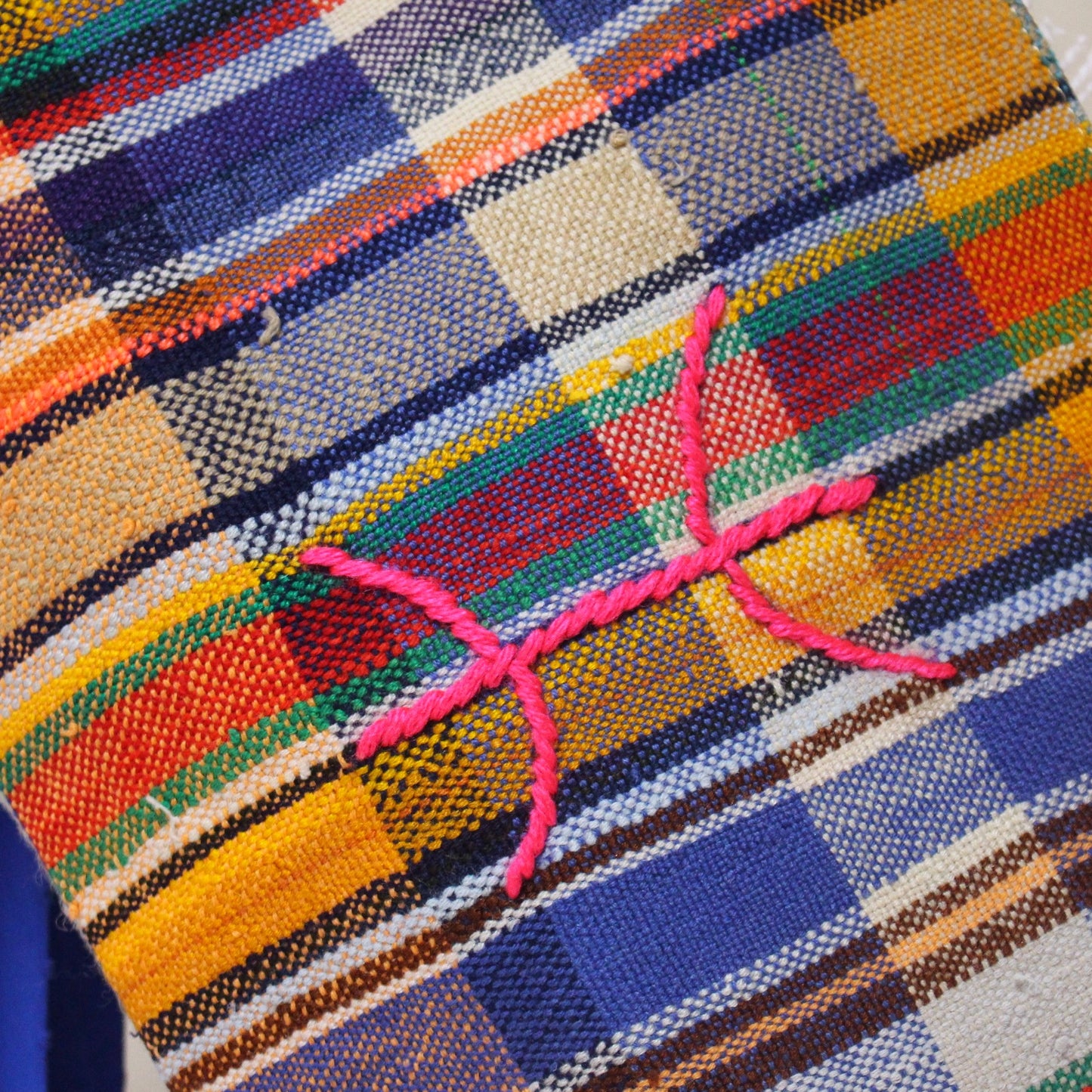 Chacha d'amour | Maxi Pochette ou sac pochette en tissu vintage HAIK avec broderie #4