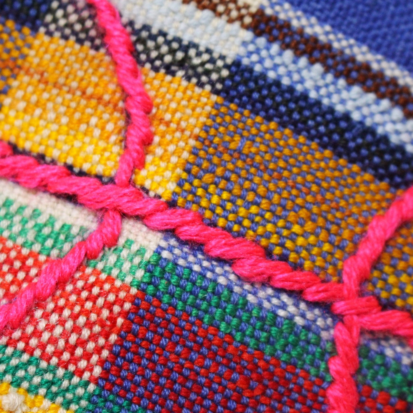 Chacha d'amour | Maxi Pochette ou sac pochette en tissu vintage HAIK avec broderie #4