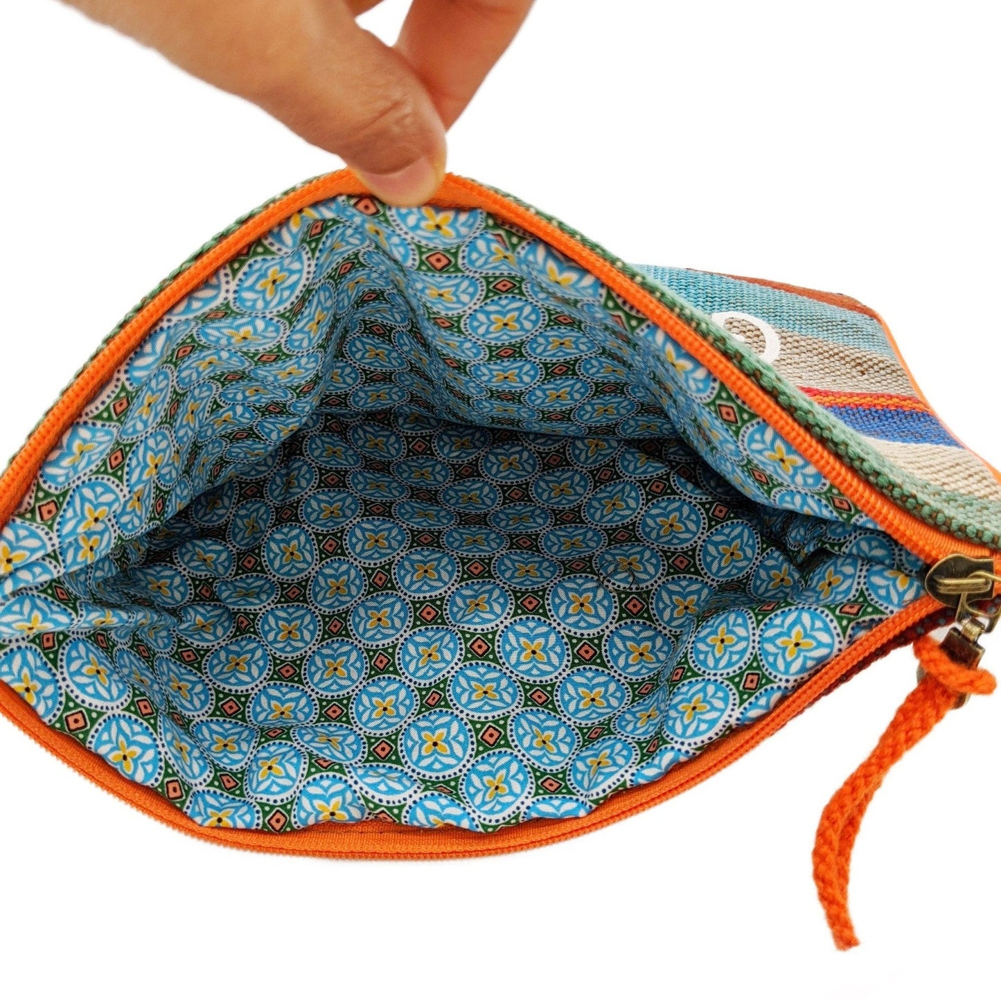 Chacha d'amour | Pochette femme ou sac pochette ROCK-LOVE avec tissu HAIK