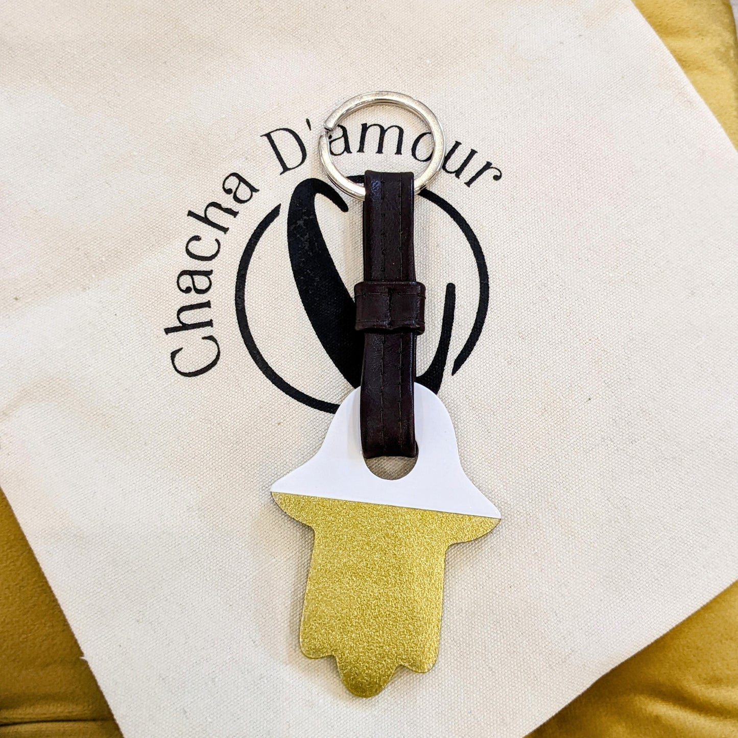 Chacha d'amour | PORTE CLEF chance en corne laquée