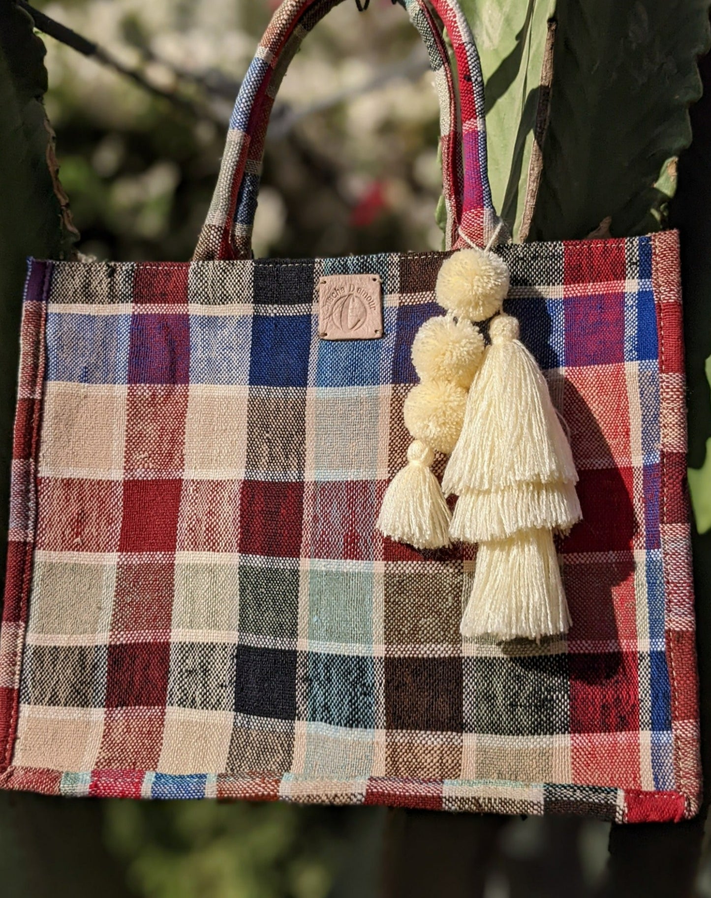 Chacha d'amour | GRAND SAC A MAIN ou cabas femme en tissu vintage HAIK N°4