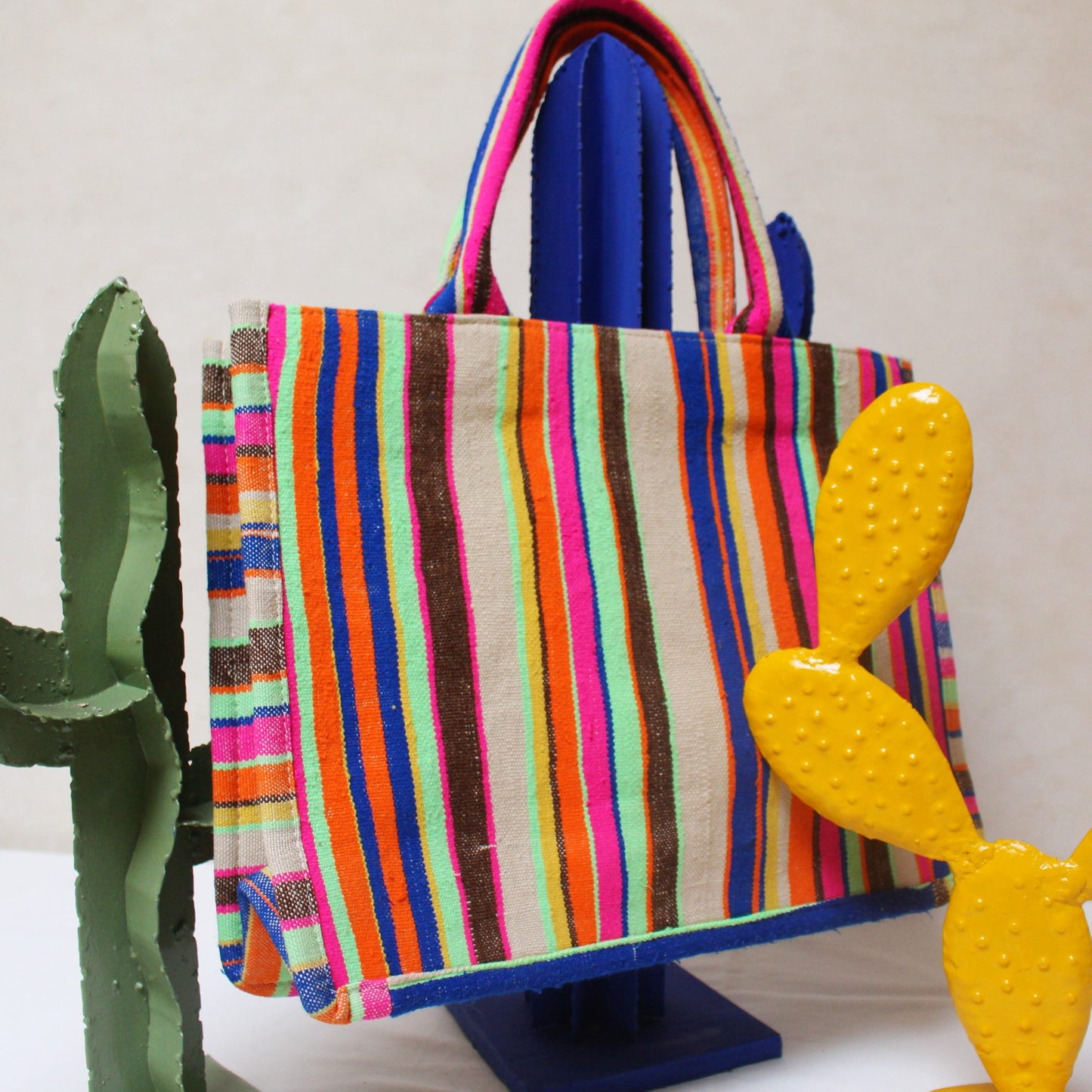 Chacha d'amour | GRAND SAC A MAIN ou cabas femme en tissu vintage HAIK #7