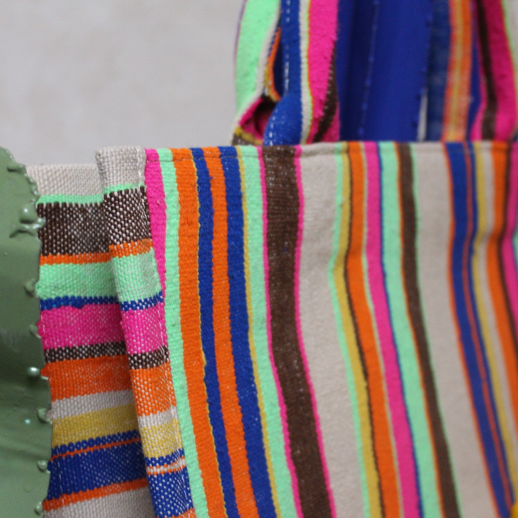 Chacha d'amour | GRAND SAC A MAIN ou cabas femme en tissu vintage HAIK #7