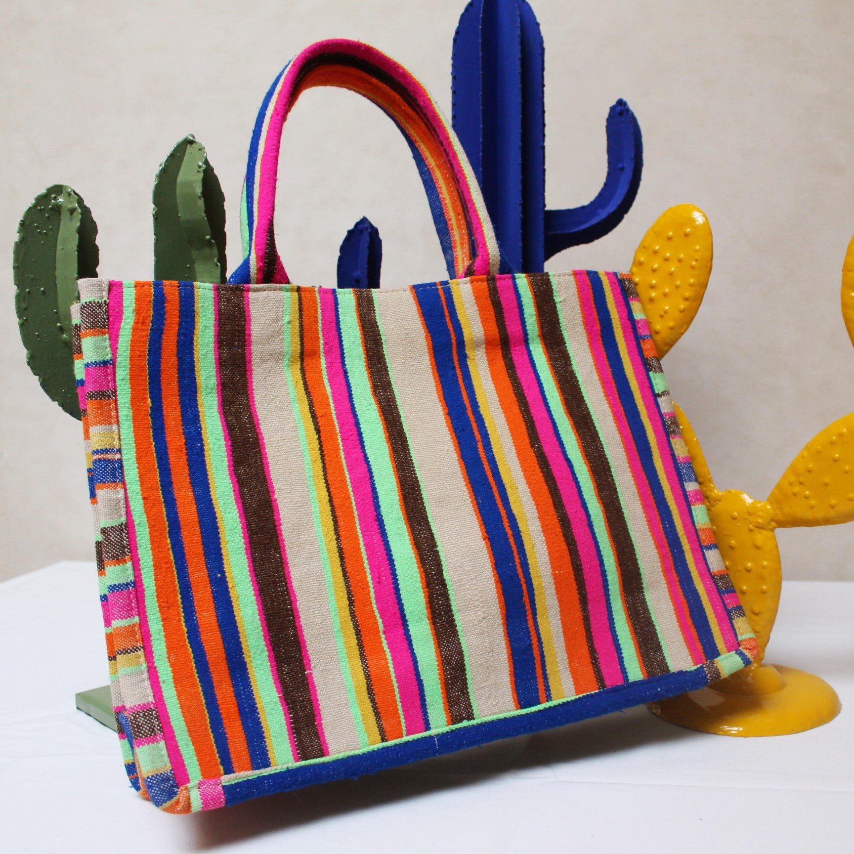 Chacha d'amour | GRAND SAC A MAIN ou cabas femme en tissu vintage HAIK #7