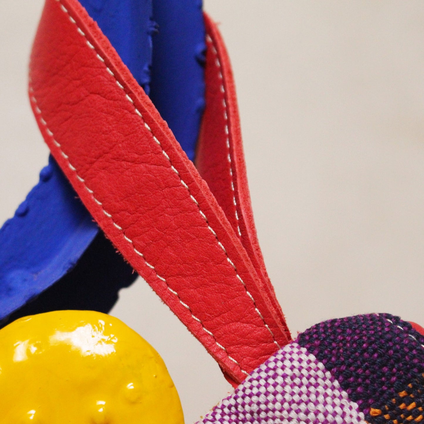 Chacha d'amour |  Maxi Pochette ou sac pochette en tissu vintage HAIK avec broderie #1