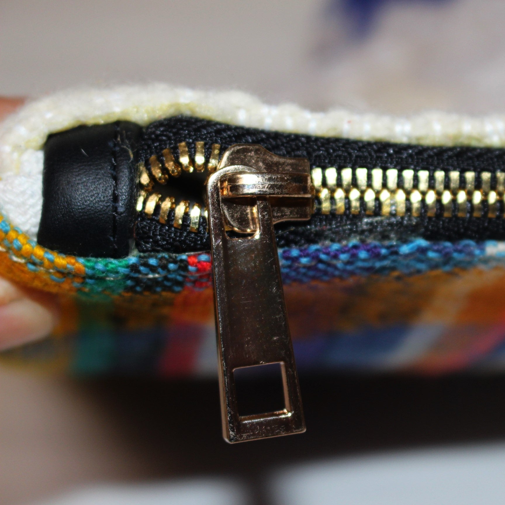 Chacha d'amour |  Maxi Pochette ou sac pochette en tissu vintage HAIK avec broderie #3