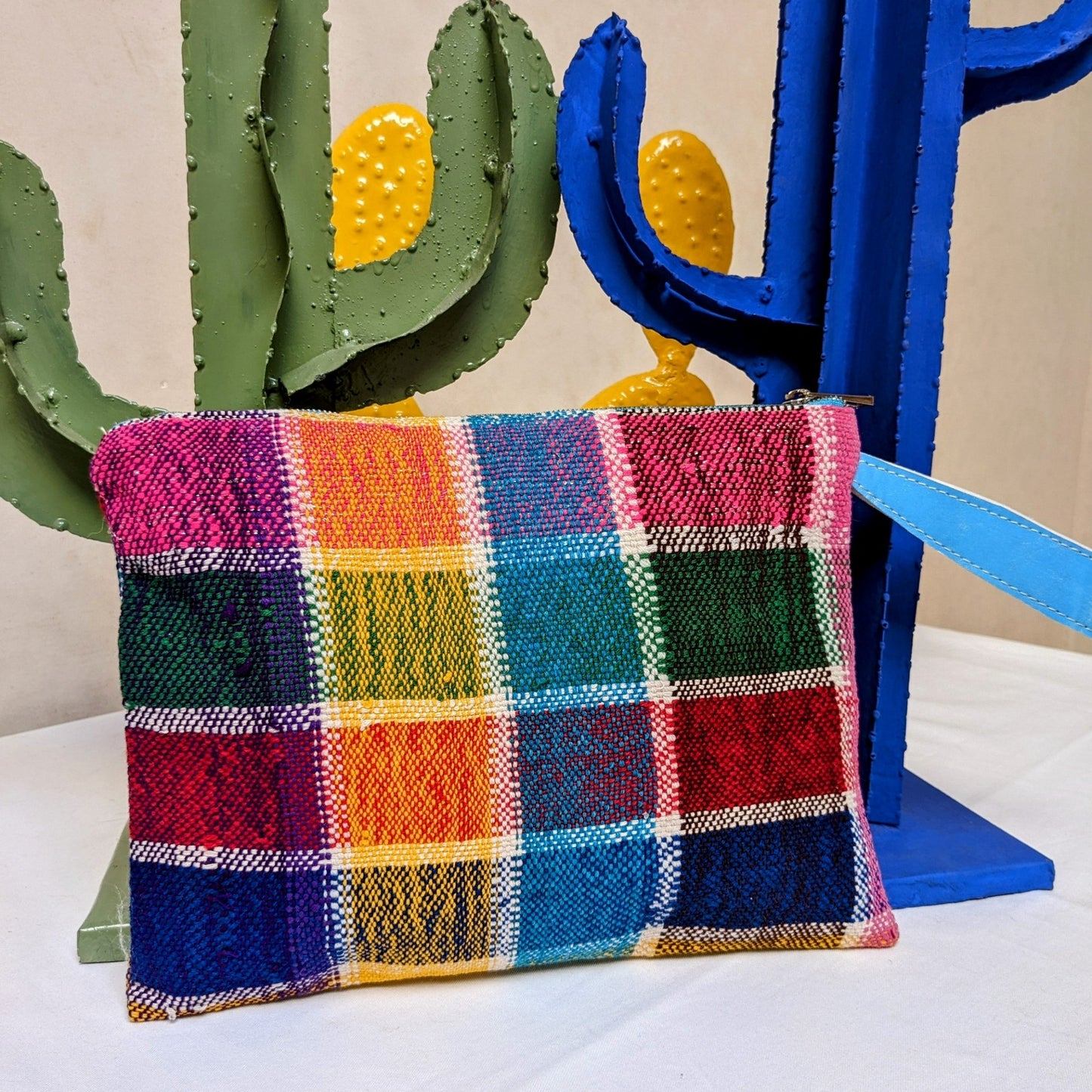 Chacha d'amour |  Maxi Pochette ou sac pochette en tissu vintage HAIK avec broderie #3