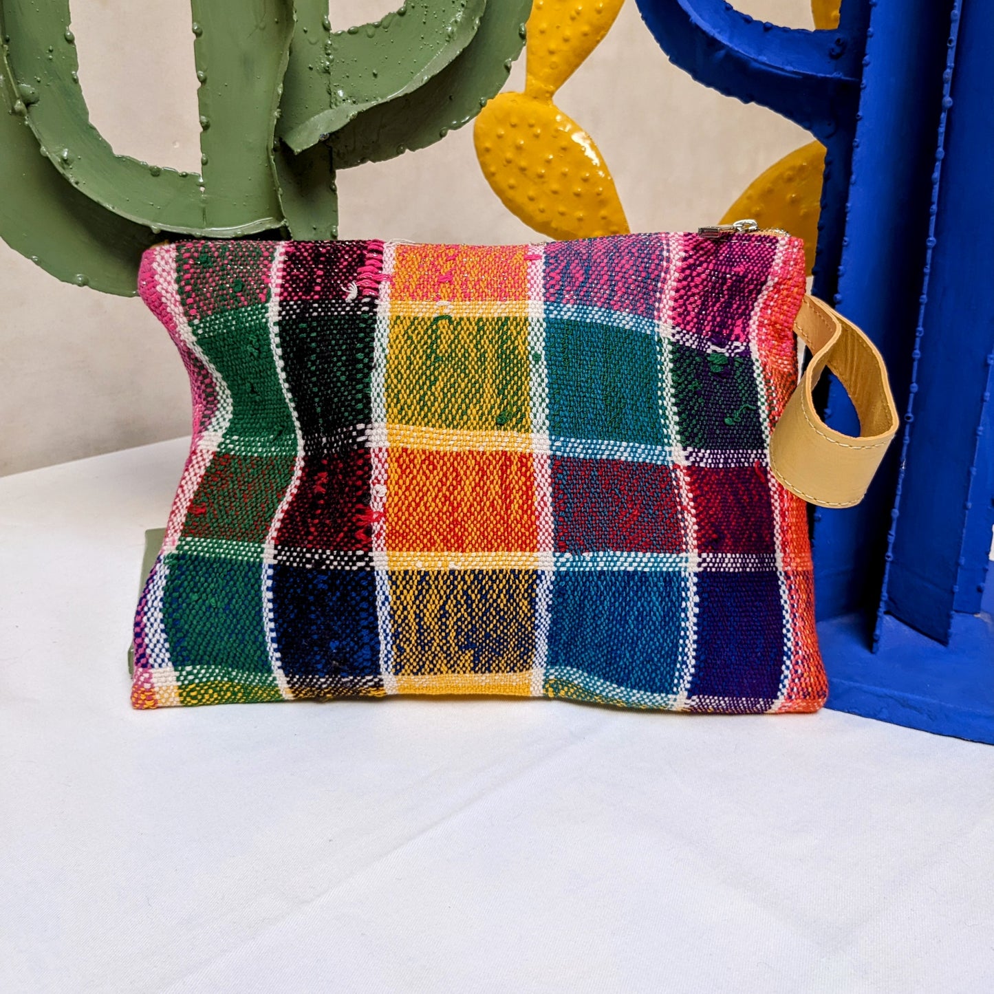 Chacha d'amour | Large Pochette ou sac pochette en tissu vintage HAIK avec broderie #5