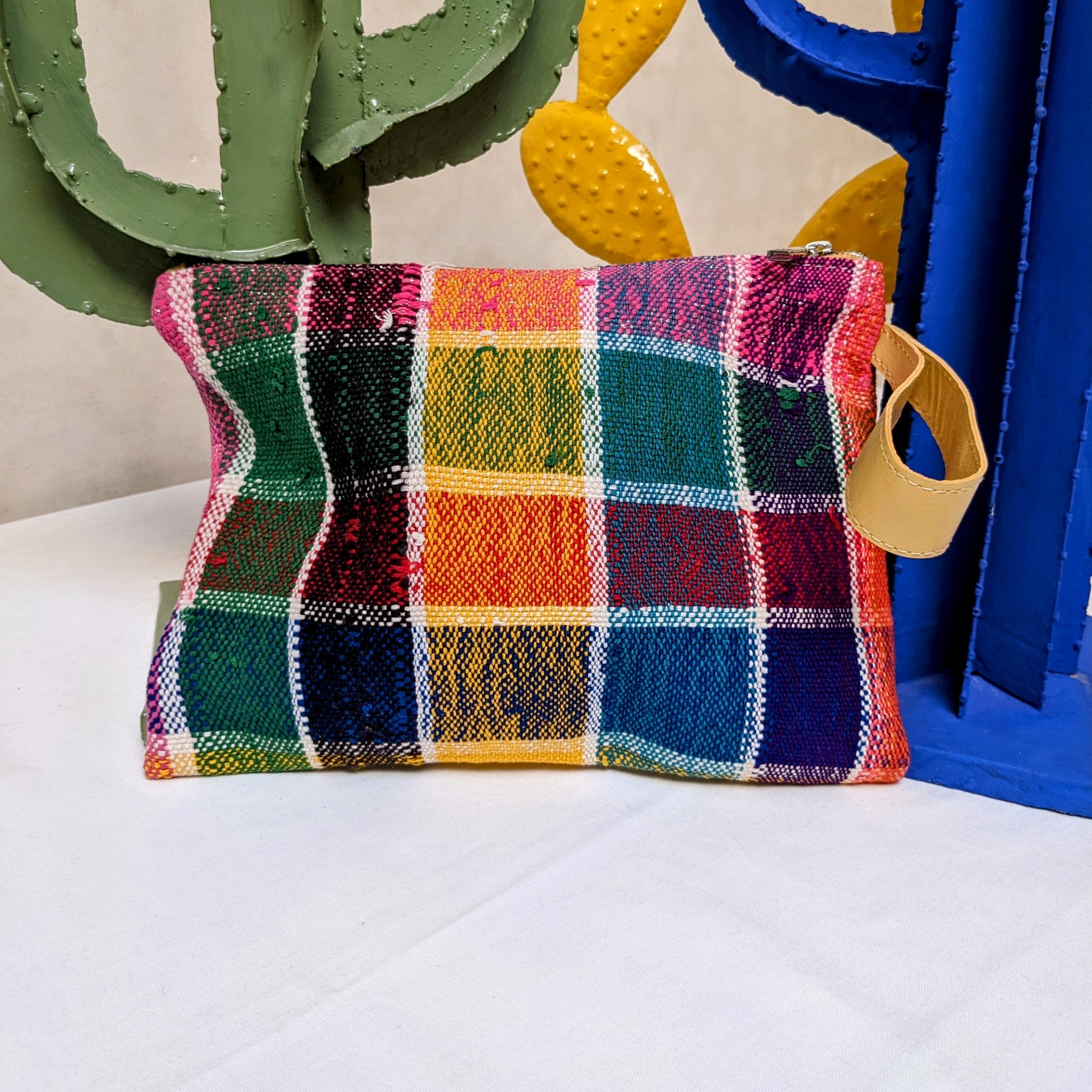 Chacha d'amour | Large Pochette ou sac pochette en tissu vintage HAIK avec broderie #5