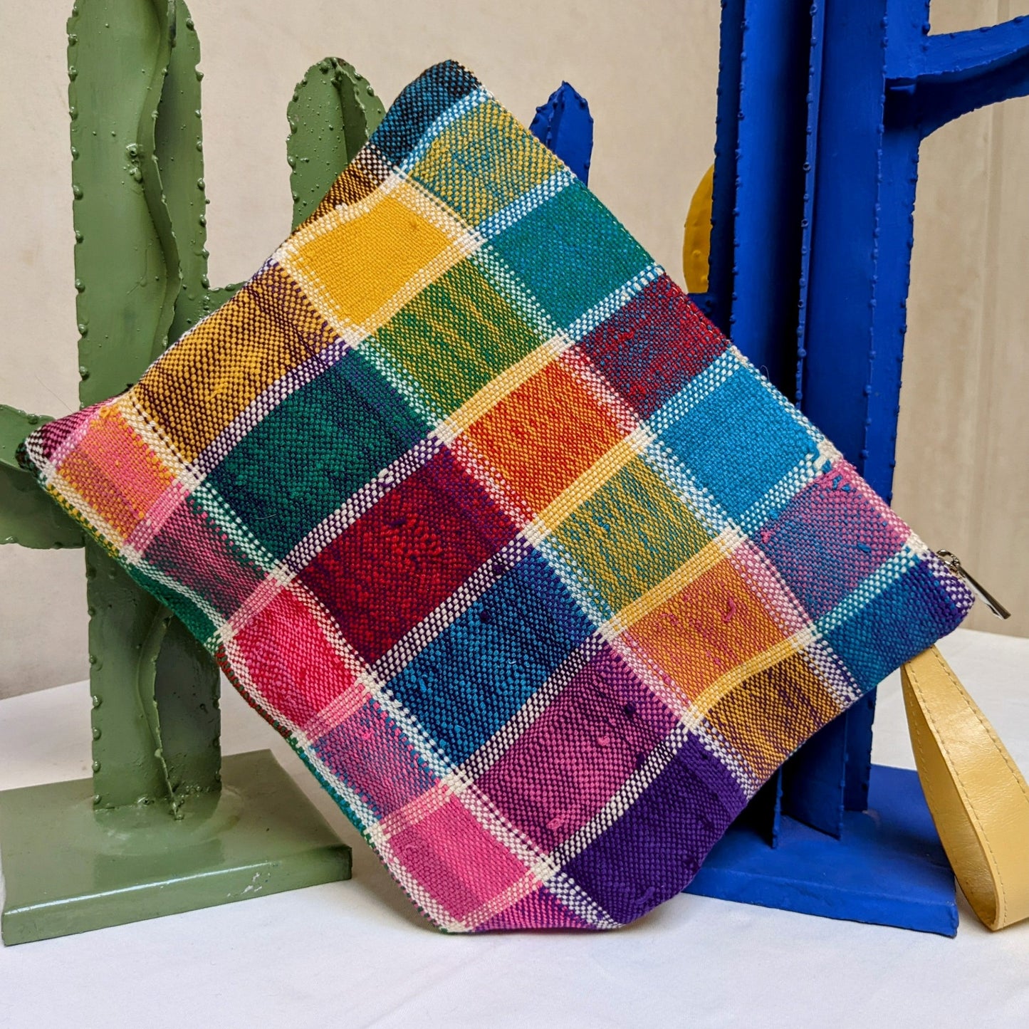 Chacha d'amour |  Maxi Pochette ou sac pochette en tissu vintage HAIK avec broderie #7