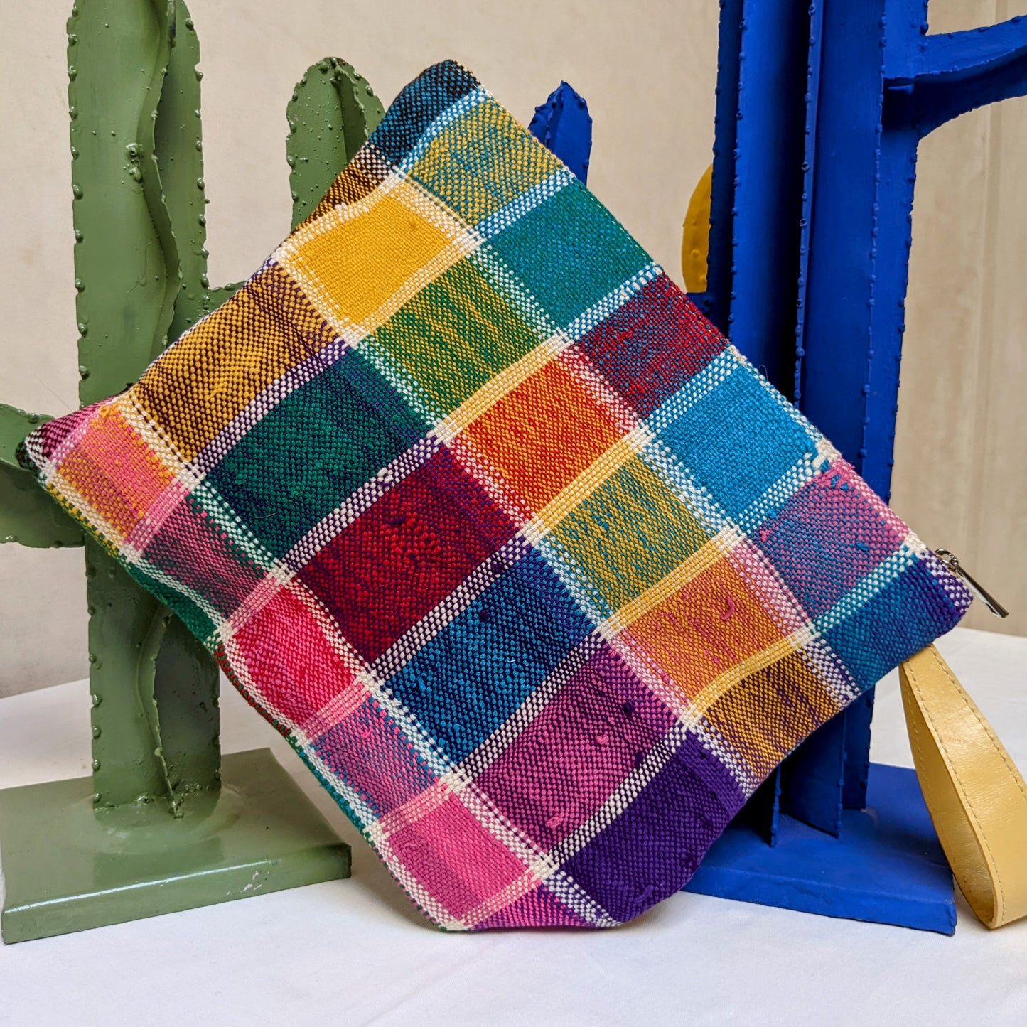 Chacha d'amour |  Maxi Pochette ou sac pochette en tissu vintage HAIK avec broderie #5