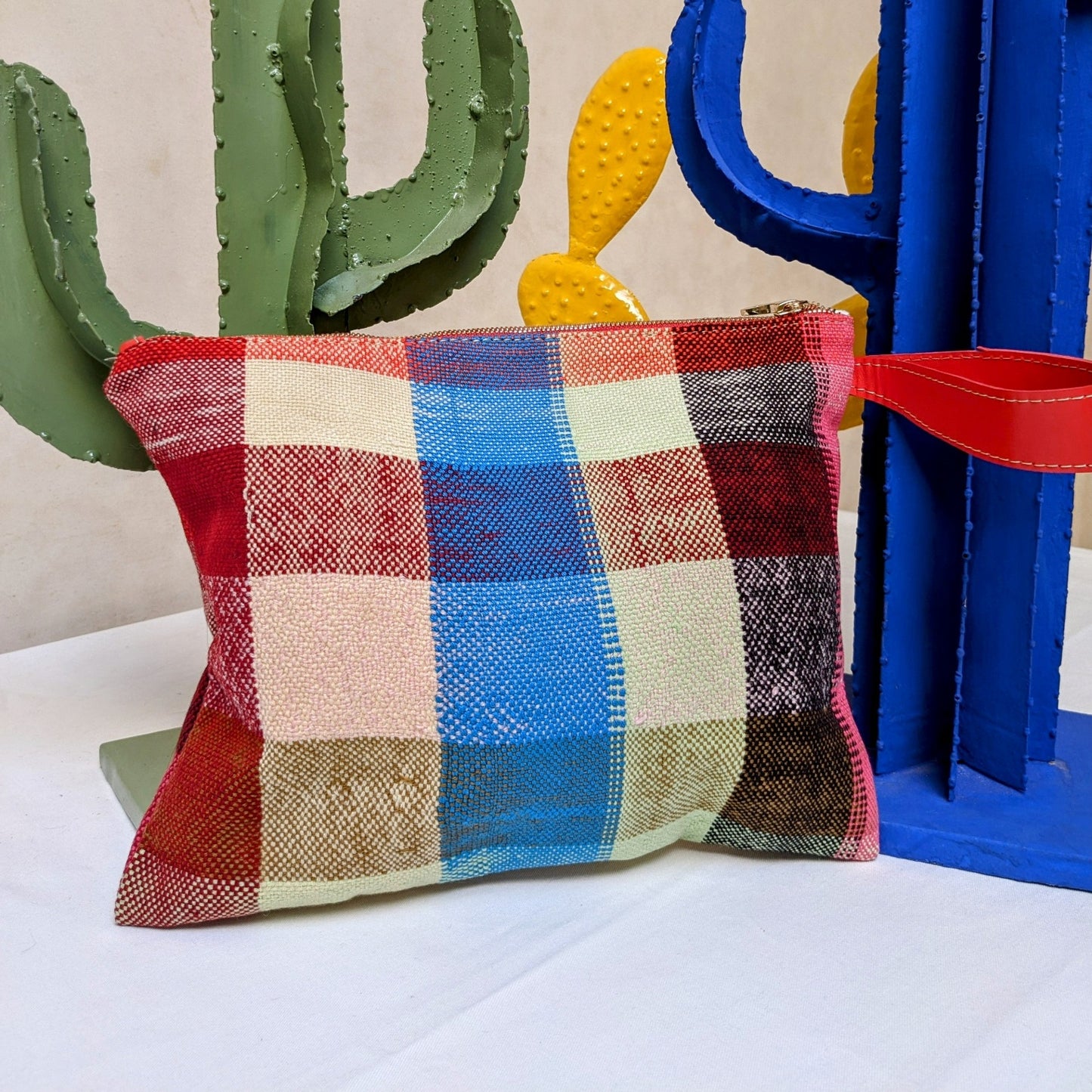 Chacha d'amour |  Maxi Pochette ou sac pochette en tissu vintage HAIK avec broderie #2