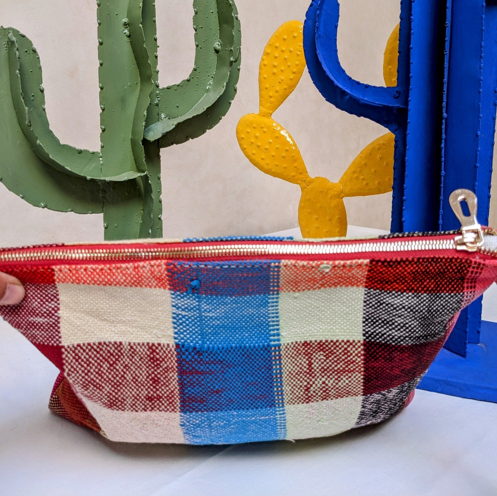 Chacha d'amour |  Maxi Pochette ou sac pochette en tissu vintage HAIK avec broderie #2