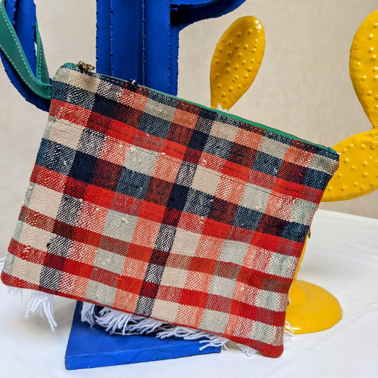 Chacha d'amour | Pochette ou sac pochette en tissu vintage HAIK et Handira #2