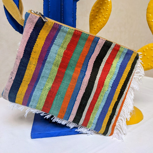Chacha d'amour | Pochette ou sac pochette en tissu vintage HAIK et Handira #3