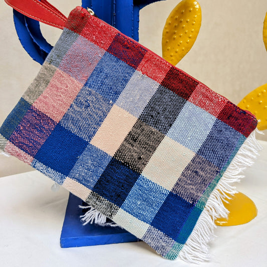 Chacha d'amour | Pochette ou sac pochette en tissu vintage HAIK et Handira #9