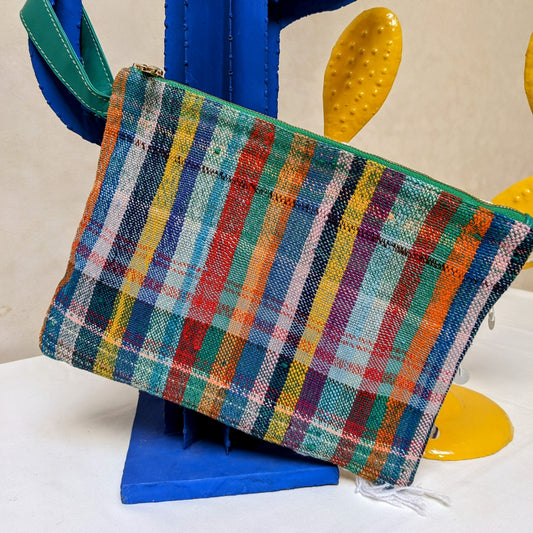 Chacha d'amour | Pochette ou sac pochette en tissu vintage HAIK et Handira #10