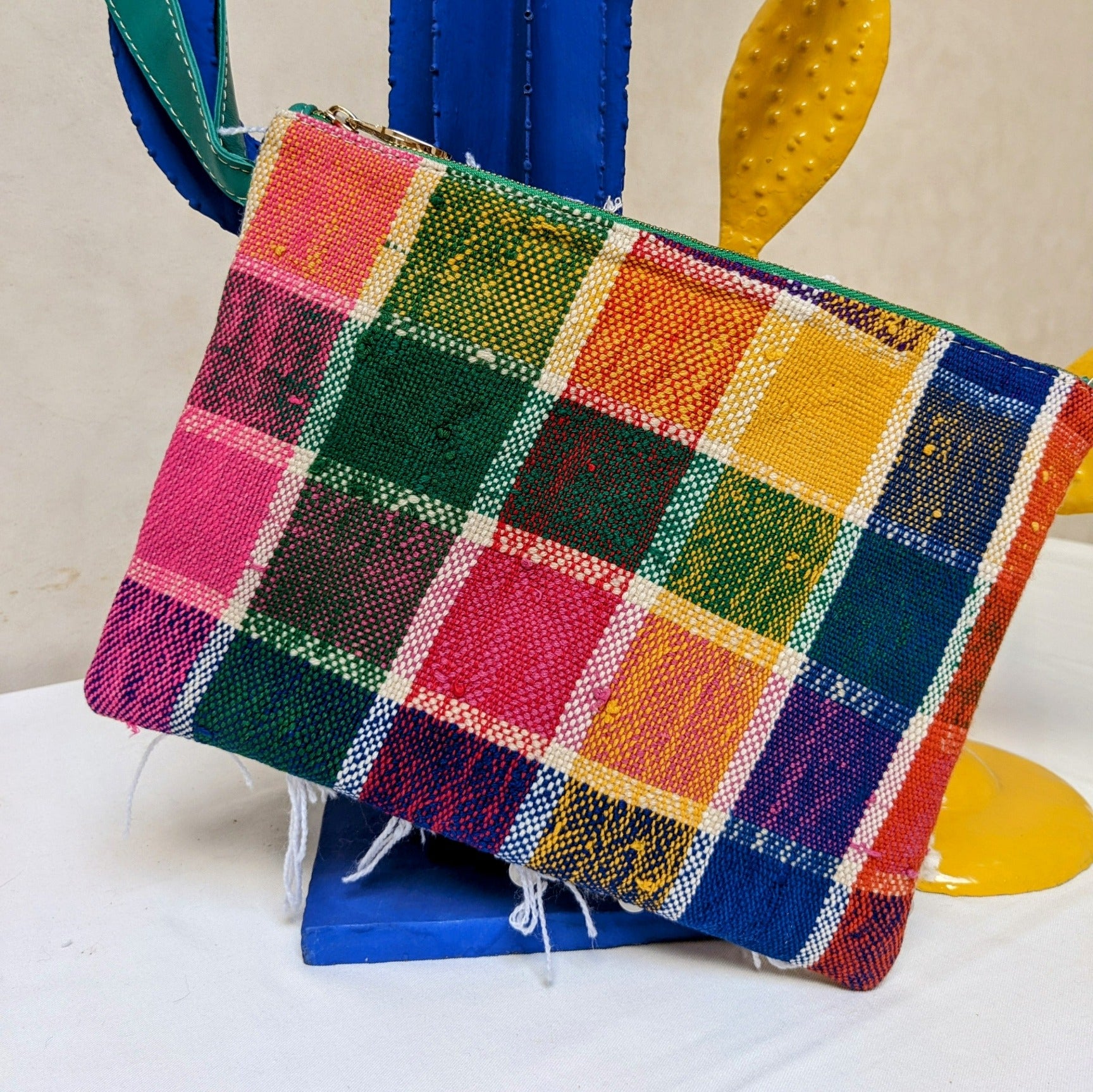 Chacha d'amour | Pochette ou sac pochette en tissu vintage HAIK et Handira #12