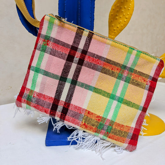 Chacha d'amour | Pochette ou sac pochette en tissu vintage HAIK et Handira #15