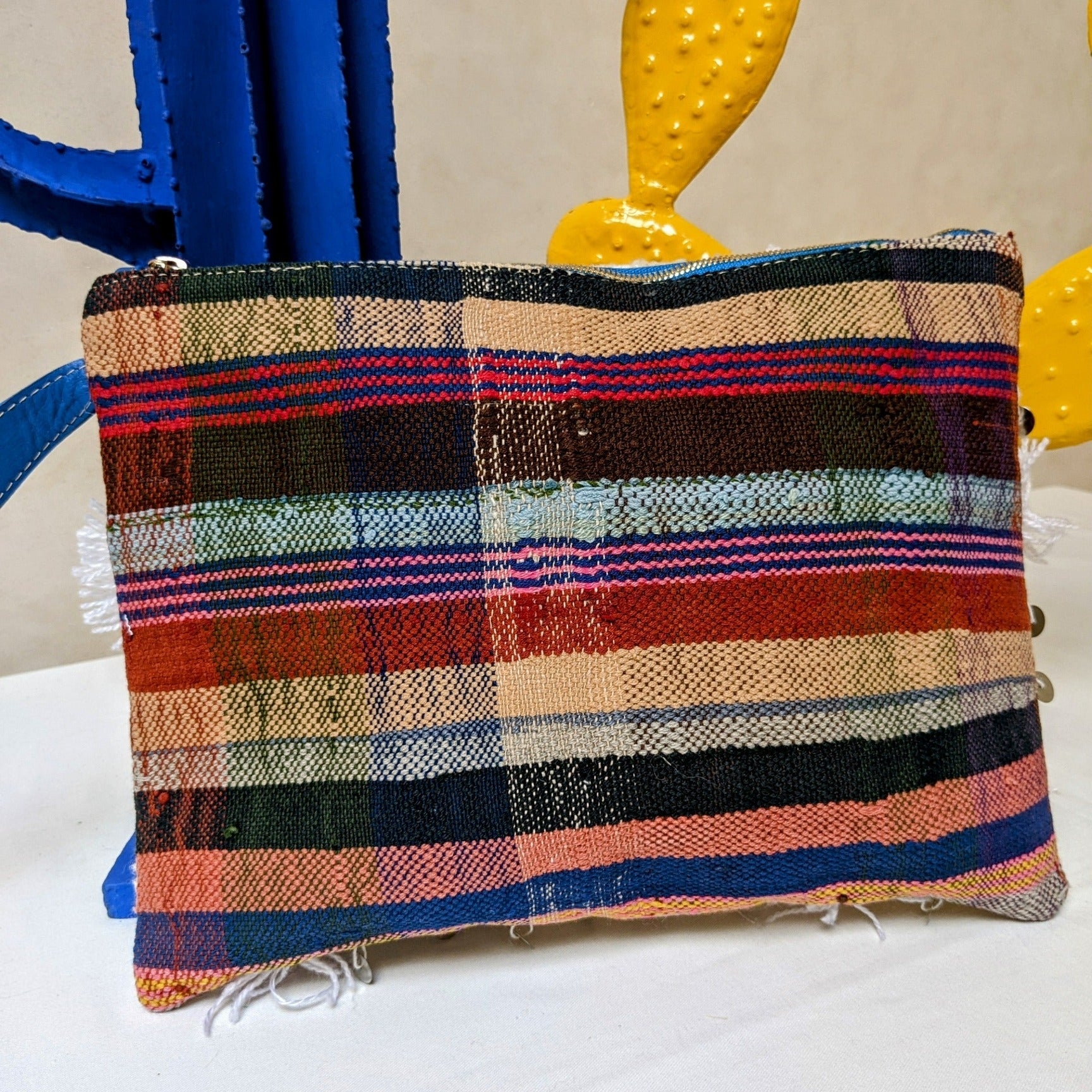 Chacha d'amour | Pochette ou sac pochette en tissu vintage HAIK et Handira #8