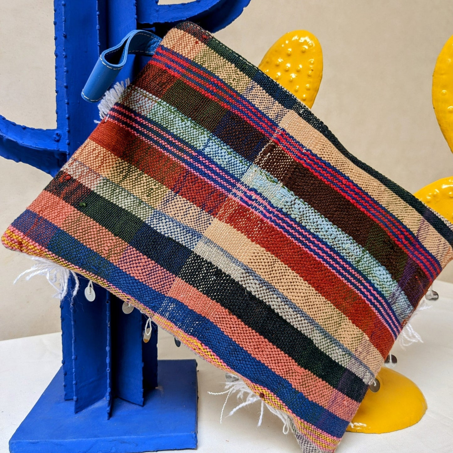 Chacha d'amour | Pochette ou sac pochette en tissu vintage HAIK et Handira #8