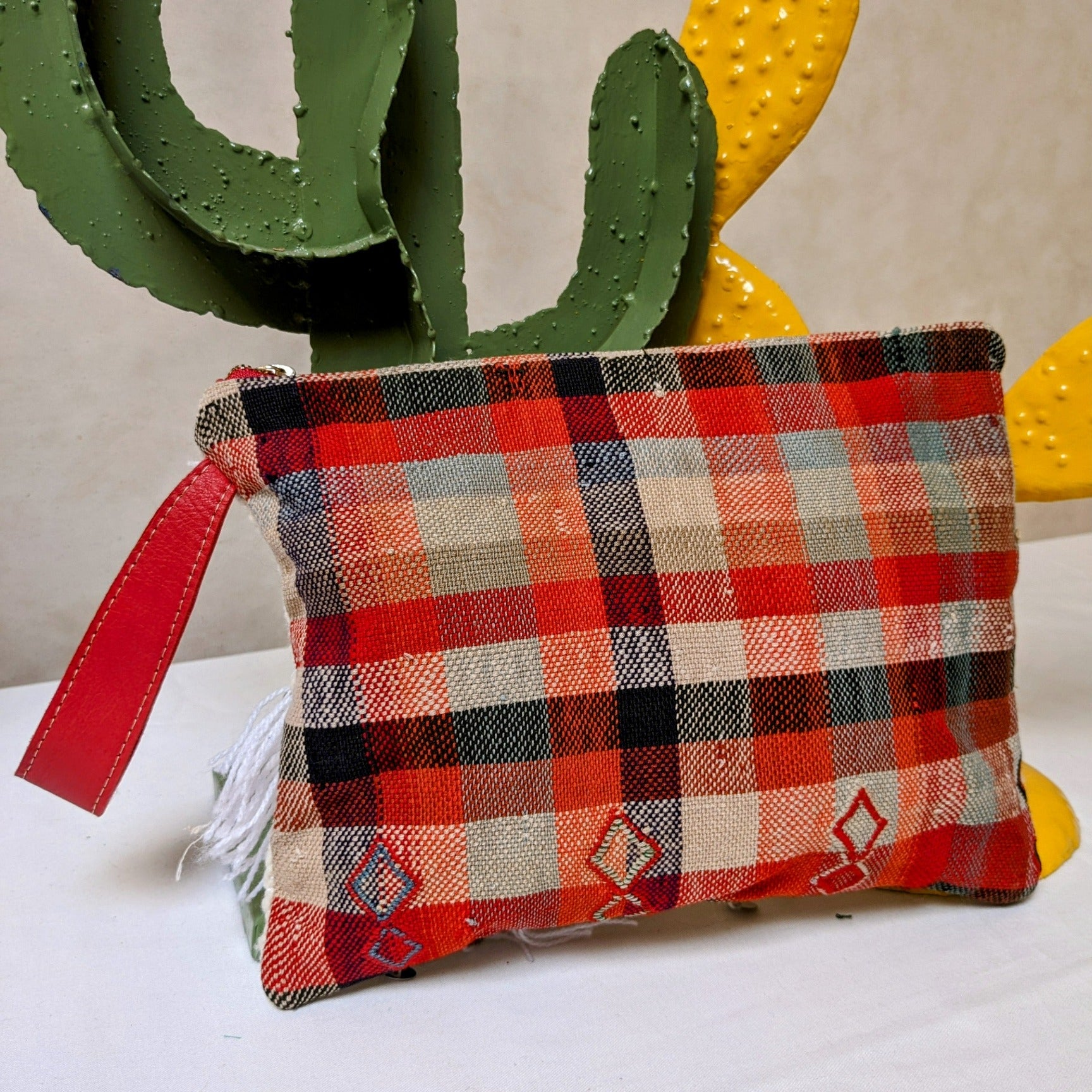 Chacha d'amour | Pochette ou sac pochette en tissu vintage HAIK et Handira #8