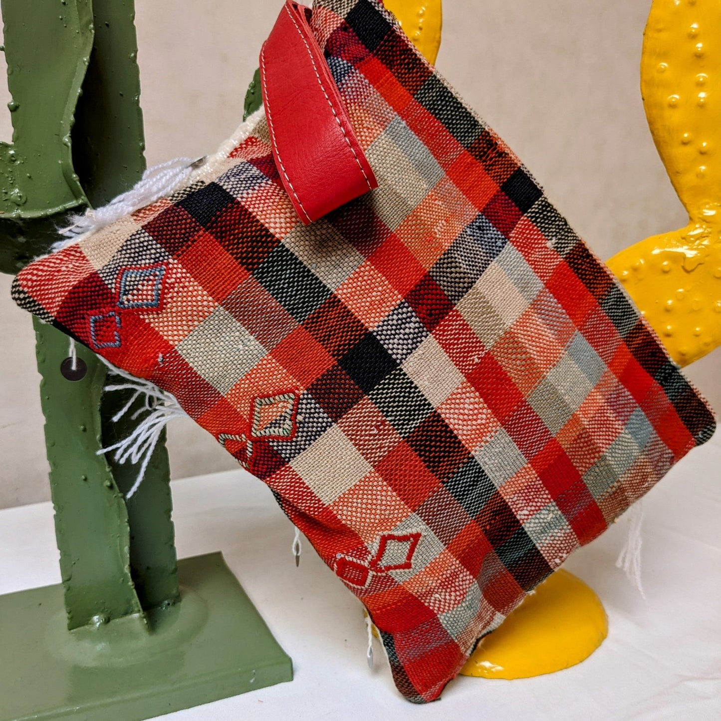 Chacha d'amour | Pochette ou sac pochette en tissu vintage HAIK et Handira #8