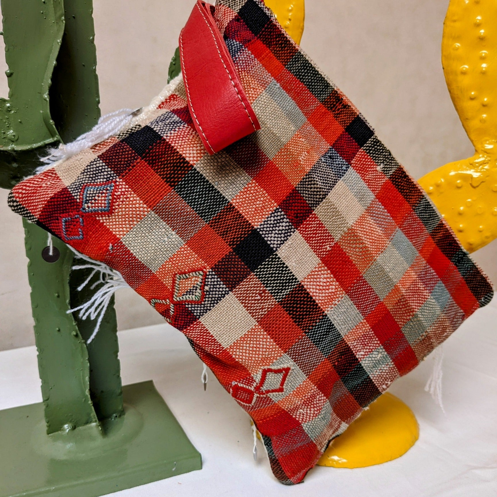 Chacha d'amour | Pochette ou sac pochette en tissu vintage HAIK et Handira #8