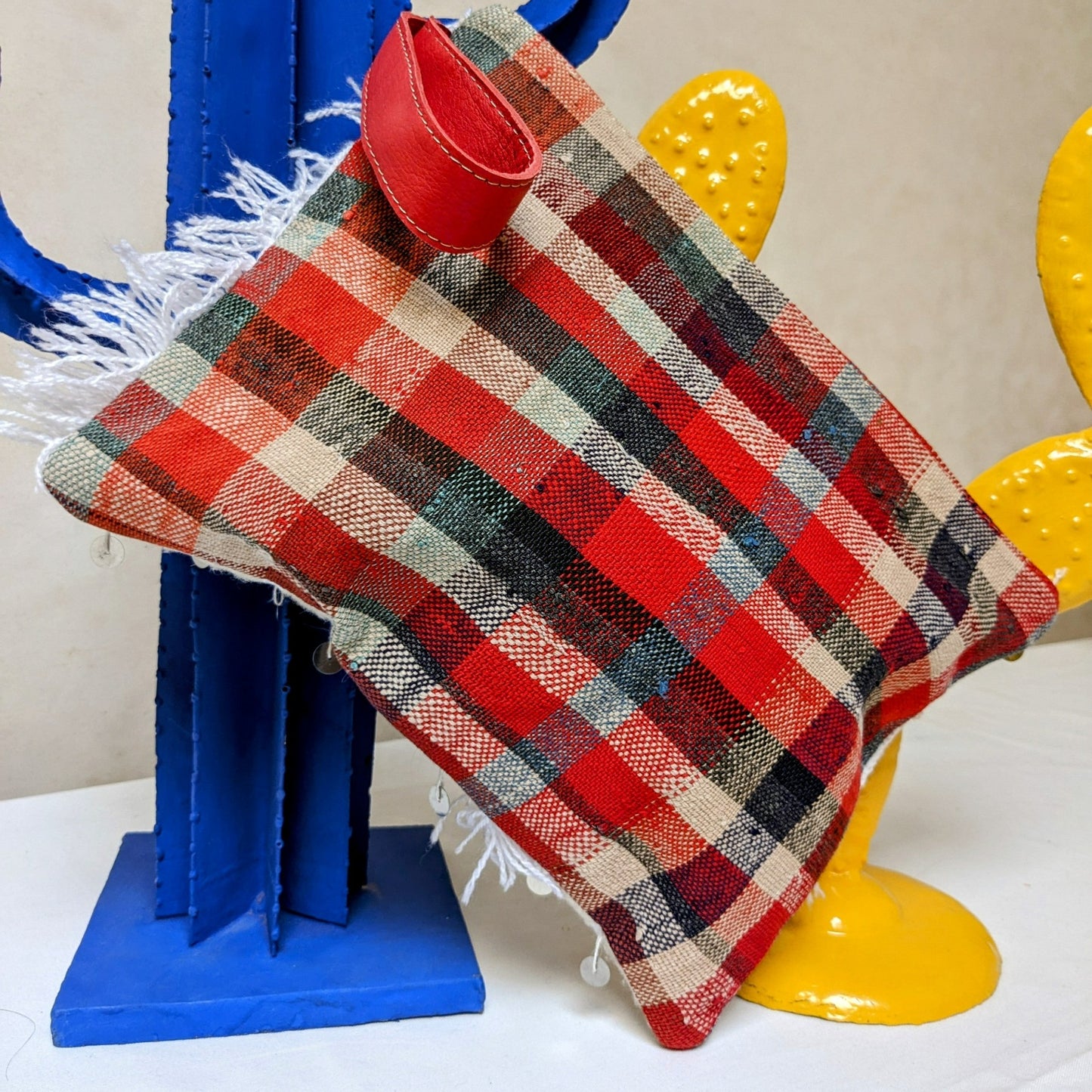 Chacha d'amour | Pochette ou sac pochette en tissu vintage HAIK et Handira #7