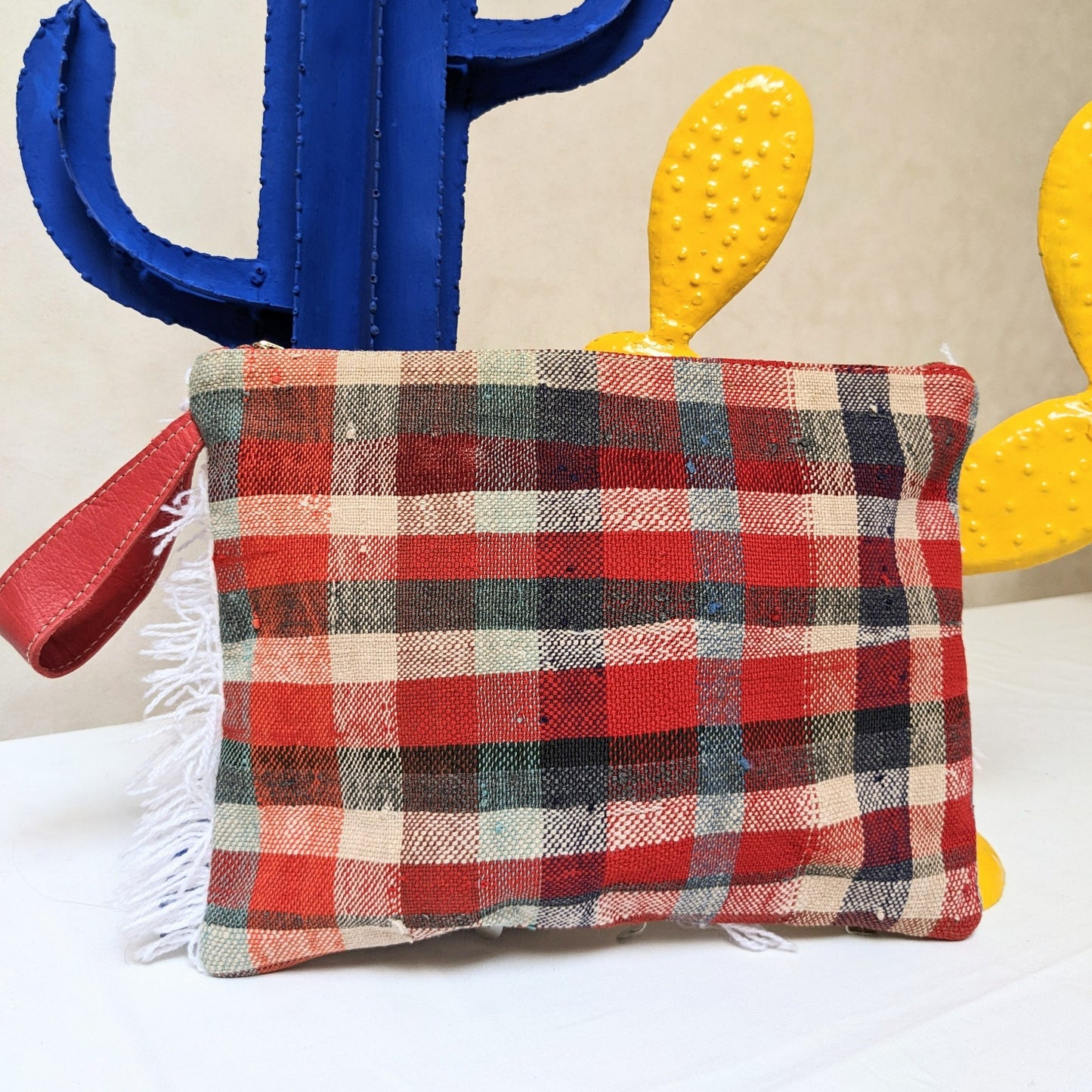 Chacha d'amour | Pochette ou sac pochette en tissu vintage HAIK et Handira #7