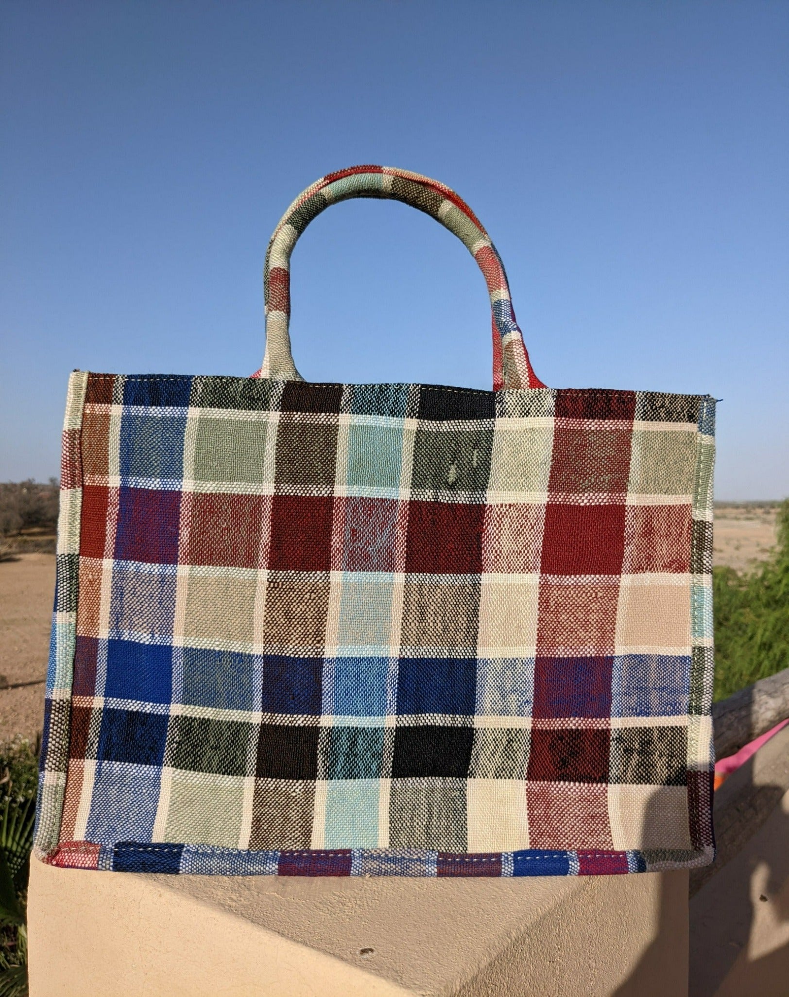 Chacha d'amour | GRAND SAC A MAIN ou cabas femme en tissu vintage HAIK N°4 