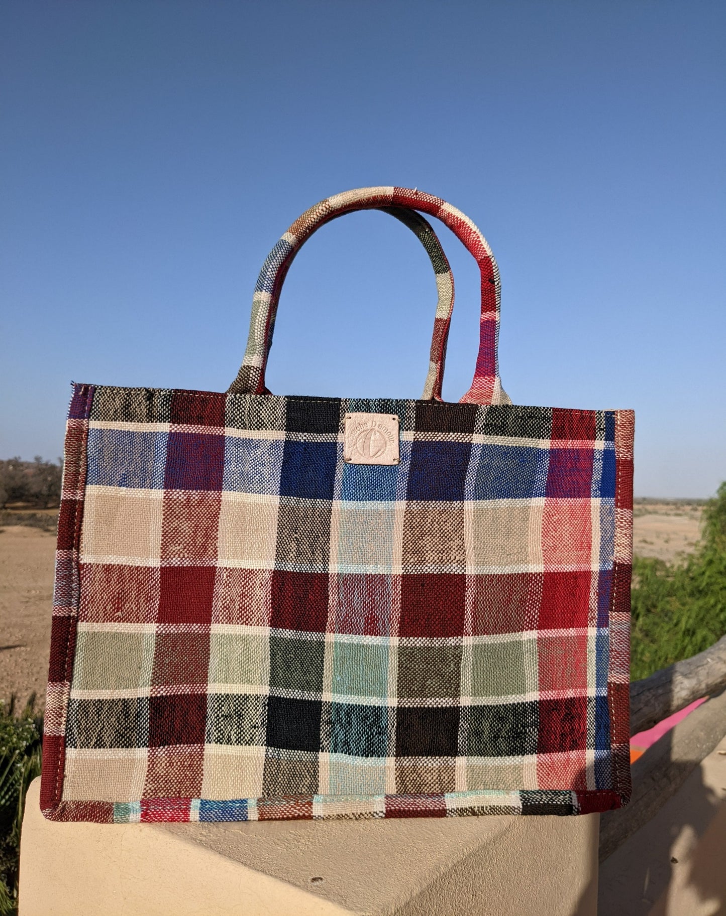 Chacha d'amour | GRAND SAC A MAIN ou cabas femme en tissu vintage HAIK N°4  