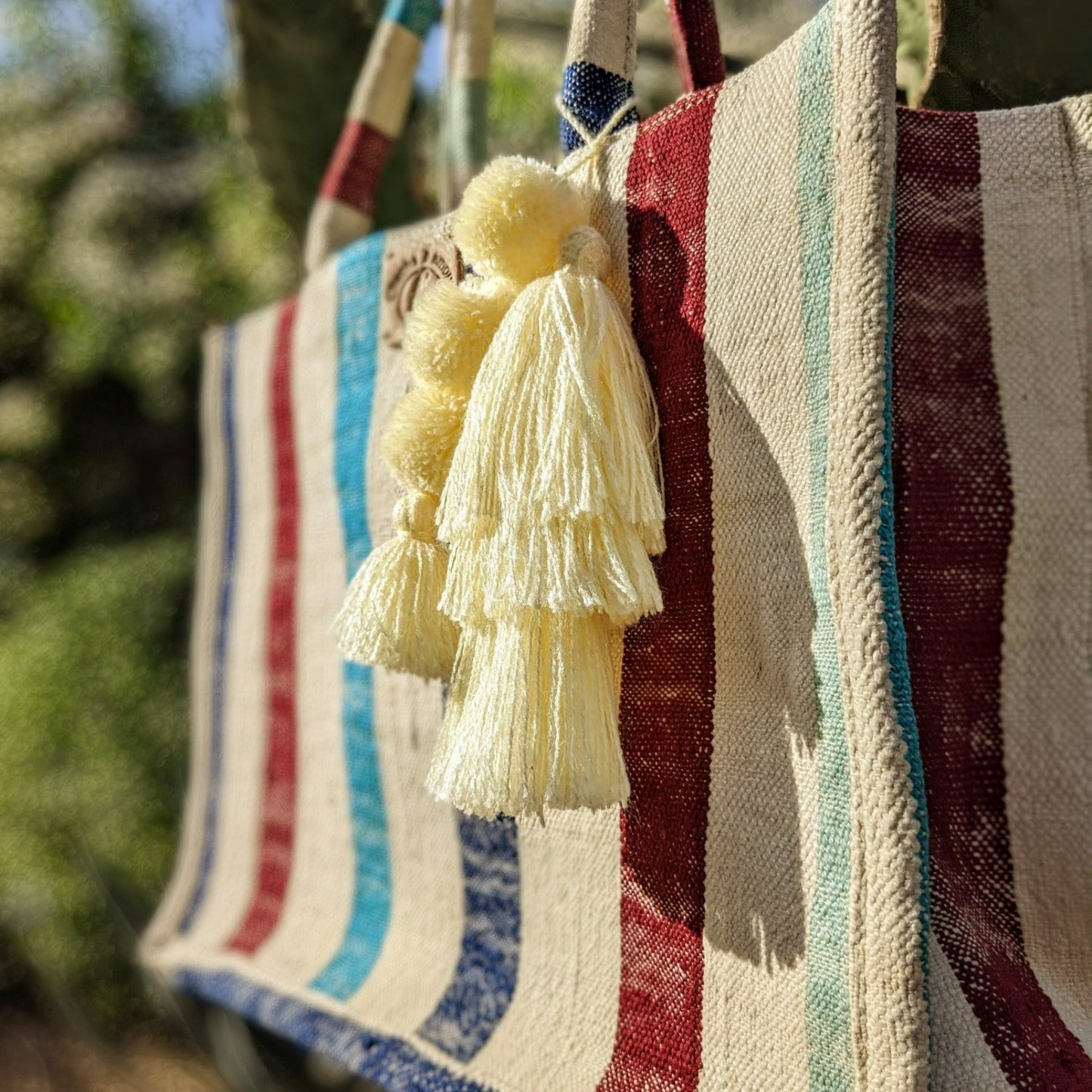 Chacha d'amour | GRAND SAC A MAIN ou cabas femme en tissu vintage HAIK N°6