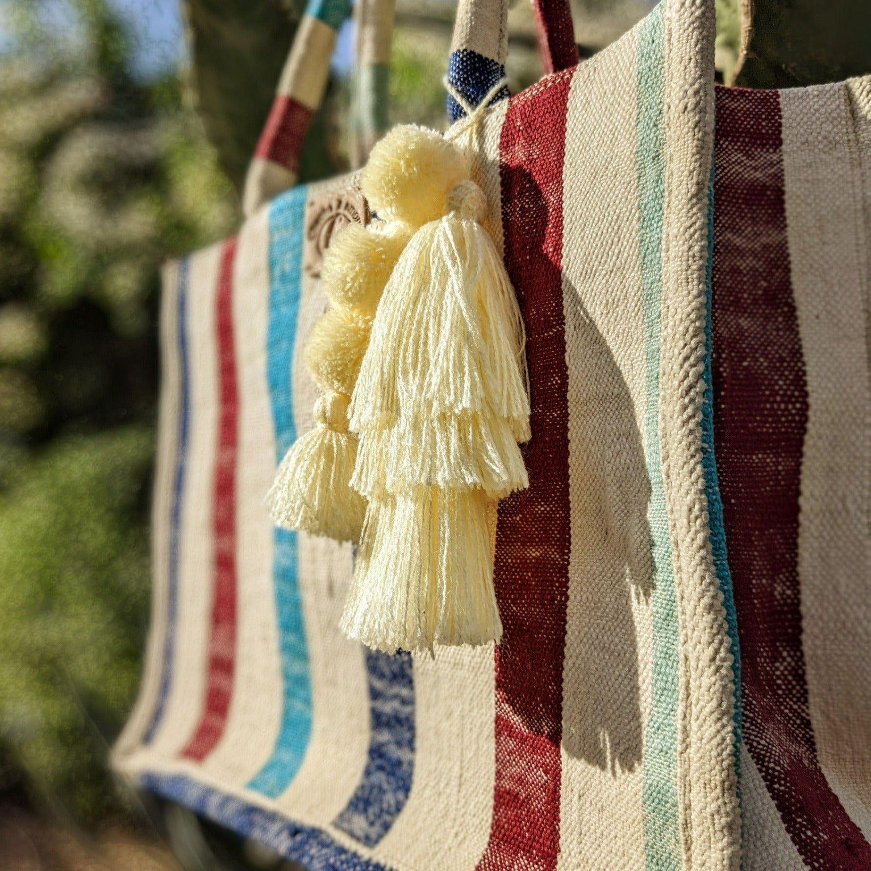 Chacha d'amour | GRAND SAC A MAIN ou cabas femme en tissu vintage HAIK N°6