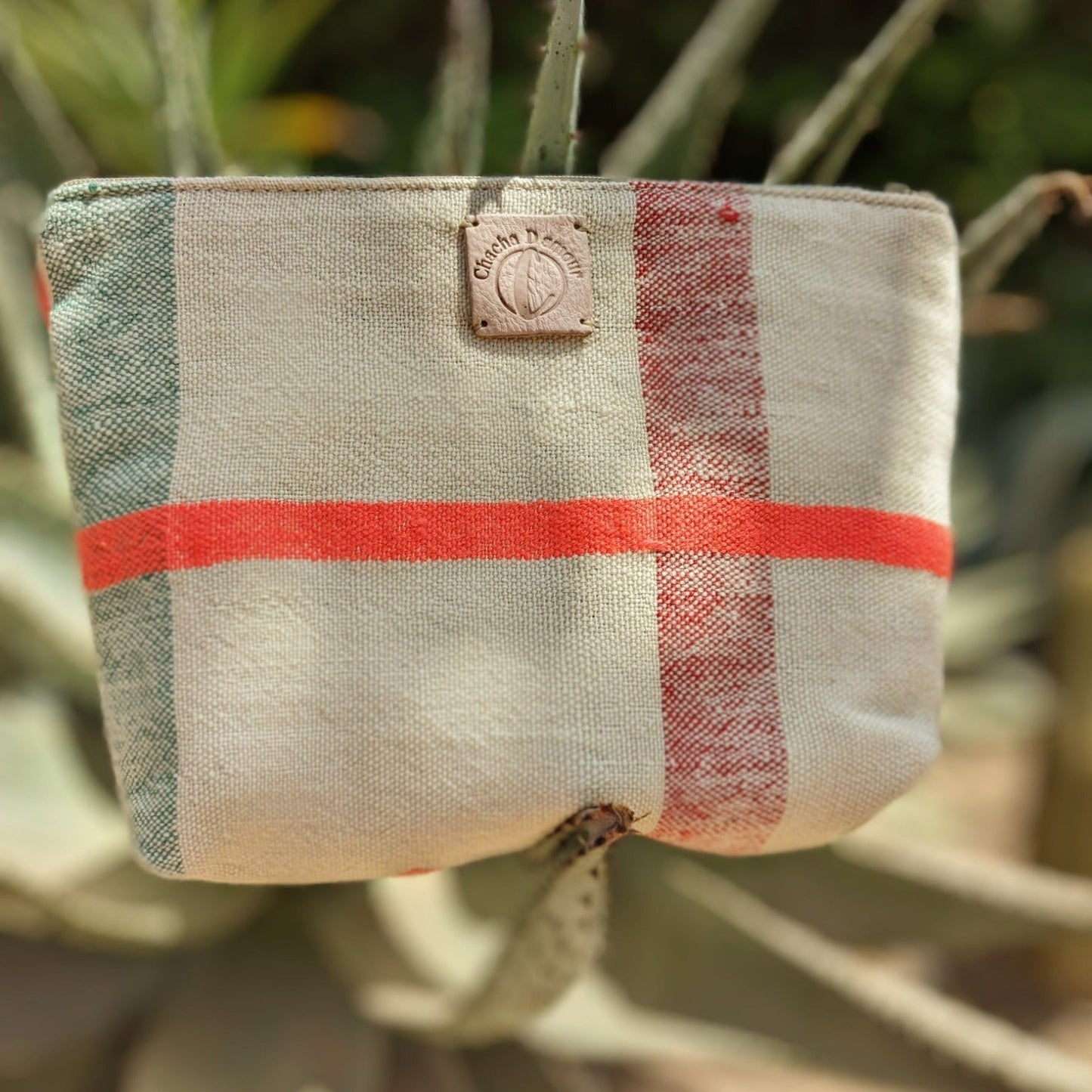 Chacha d'amour | Trousses de voyage ou TRousse de Maquillage Upcyclée en Tissu vintage traditionnel HAIK chacha d'amour 